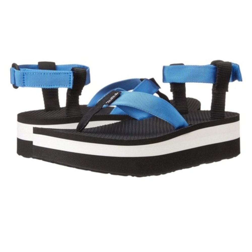 Teva French Blue Flatform Sandal Tevas